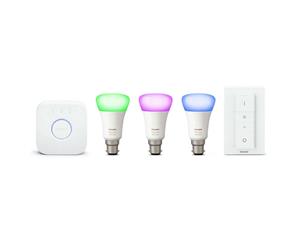 Philips Hue Wi-Fi Starter Bridge/Dimmer Switch White/Colour B22 LED Light Bulb