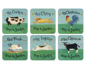 Pimpernel Dans Le Jardin Coasters Set of 6