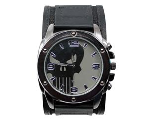 Punisher Symbol Watch with Dual Fasten Adjustable Strap