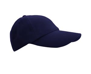 Result Unisex Low Profile Heavy Brushed Cotton Baseball Cap (Navy Blue) - BC961