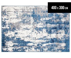 Rug Culture 400x300cm Chelsea Connie Super Soft Power Loomed Modern Rug - Blue