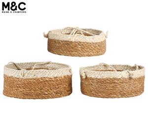 Set of 3 Maine & Crawford Airlie Jute Hanging Basket Plant Holder