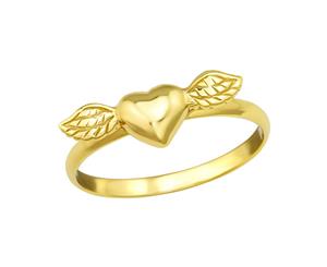 Sterling Silver Winged Heart Ring