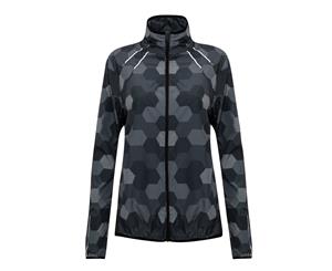 Tridri Womens/Ladies Ultralight Fitness Shell Jacket (Hex Black) - RW6128