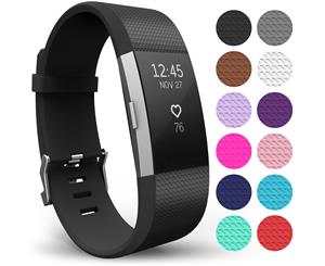 Yousave Fitbit Charge 2 Strap Single (Large) - Black