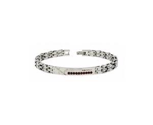 ZOPPINI - Stainless Steel Red Stone Bracelet