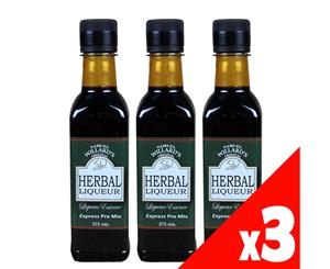 3 Pack Samuel Willards Pre-Mix Herbal Liqueur 375ml Home Brew