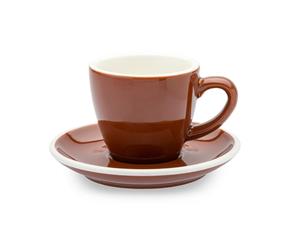 ACF Cup & Saucer 6 Set - 8oz - Brown