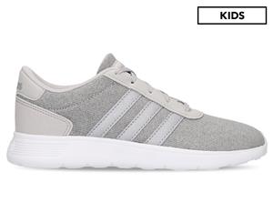 Adidas Kids' Lite Racer K Shoe - Grey Two/Silver Metallic/Footwear White