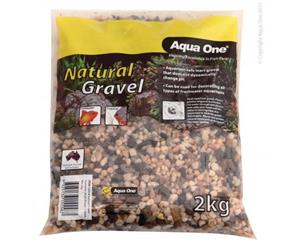 Aqua One Natural Gravel Australian Multi Brown 4-6mm Mix 2kg