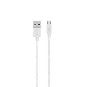 Belkin MIXITUP Metallic Micro-USB to USB Cable (White)