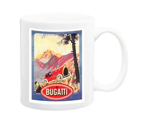 Bugatti Car Advert Poster Mug - 11 Fluid Oz