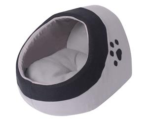 Cat Cubby Grey and Black M Kitty Sleeping Bed Pet Furniture Basket