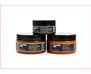 Coconut Tree Body Beautiful Set - Sugar Body Polish Body Balm Body Butter