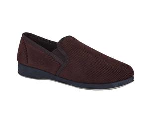 Grosby Hotham Men's Cushion Moccasins Slippers - Brown - Brown