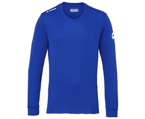 Lotto Mens Football Jersey Long Sleeve Team Evo Sports V Shirt (Royal) - RW2074