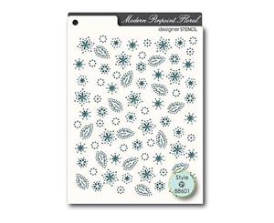 Memory Box Stencil - Pinpoint Floral