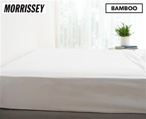 Morrissey Bamboo Luxe Cotton King Bed Fitted Sheet - Snow