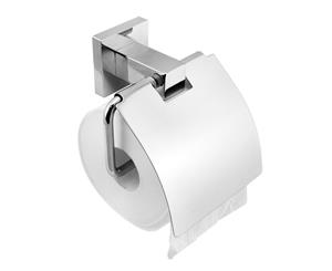 Ottimo Chrome Toilet Paper Roll Holder W/ Cover Tissue Hook