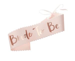 Pack of 8x Blush Rose Gold Team Bride Hens Party Sash Wedding Sashes