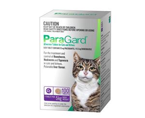 Paragard Cat & Kittens Allwormer Treatment & Control Tablets 100's (P5612)