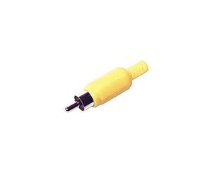 Plastic RCA Plug Yellow