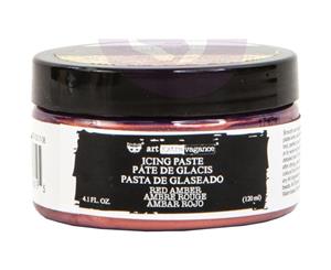 Prima Marketing - Finnabair Art Extravagance Icing Paste 120ml Jar - Red Amber