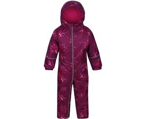 Regatta Boys & Girls Babies Printed Splat II Waterproof Rainsuits - BeetrtFloral