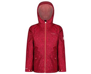 Regatta Great Outdoors Childrens Girls Berezie Waterproof Jacket (Rumba Animal) - RG3864