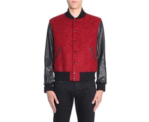 SAINT LAURENT MEN'S RED WOOL