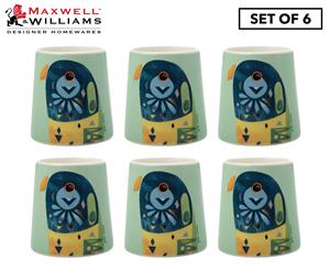 Set of 6 Maxwell & Williams Pete Cromer Egg Cup - Lorikeet