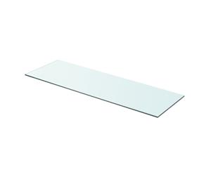 Shelf Panel Glass Clear 80x25cm Wall Display Bracket Ledge Plate Sheet