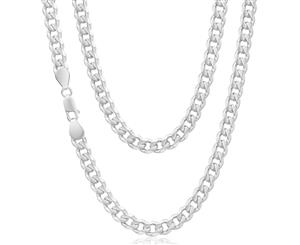 Sterling Silver Unisex Curb 60cm Chain