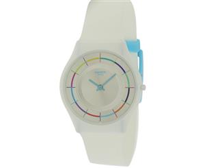 Swatch WHITE PARTY Silicone Unisex Watch SFW109