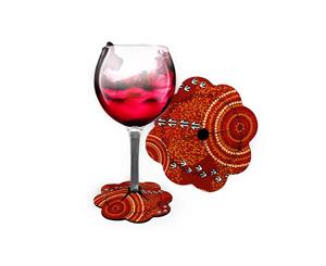 Wine Glass Coasters - Dry - Luther Cora