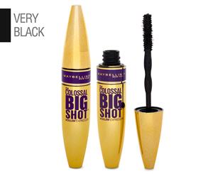 2 x Maybelline Volum 'Express The Colossal Big Shot Mascara 9.7mL - #224 Very Black