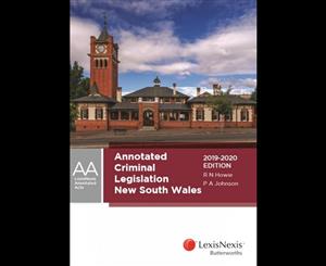 Annotated Criminal Legislation New South Wales 2019-2020