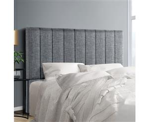 Artiss Double Size Bed Head Headboard Bedhead Fabric Frame Base SALA Grey