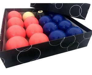 Battle of the Sexes Blue and Peach Pool Snooker Billiard Balls