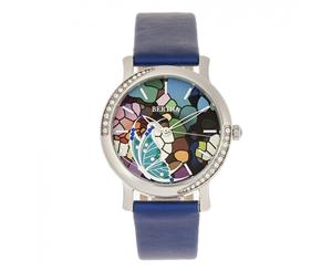 Bertha Vanessa Leather Band Watch - Blue