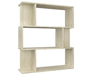 Book Cabinet/Room Divider Sonoma Oak Chipboard Living Room Storage Rack