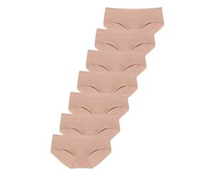 Contour Boy Shorts - 7 Pack - Nude