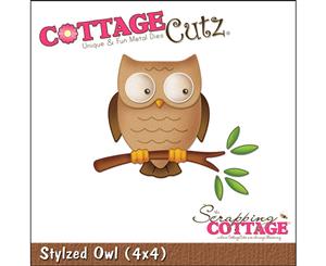 Cottagecutz Die-Stylized Owl 2.9&quotX2.6"