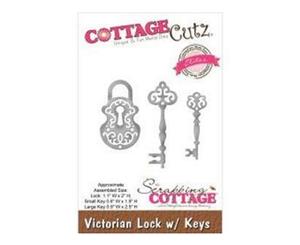 Cottagecutz Elites Die Victorian Lock/Keys .6In. X1.9In. To 1.1In. X2in.