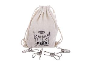 D.Line 36pc Stainless Steel Wire Pegs in Hemp Bag