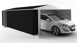 EasyShed 7538 Garage Shed - Ebony