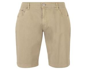 Firetrap Mens Chino Shorts Pants Bottoms - Stone Zip Casual Summer Classic - Multi