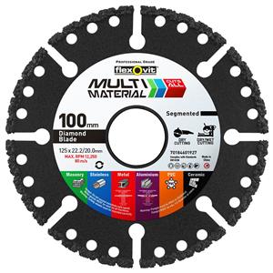 Flexovit 100mm Segmented Diamond Blade - MULTI-MATERIAL