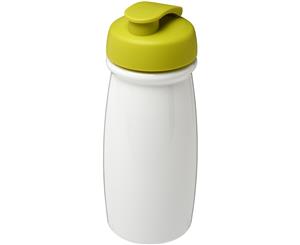 H2o Pulse 600Ml Flip Lid Sport Bottle (White/Lime Green) - PF2861