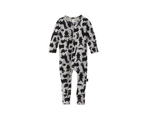 Huxbaby Shadow Animal Zip Romper